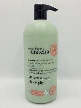 Philosophy Wrapped Up In Matcha Hydrating Shower Gel Body Wash – 32 oz with Pump